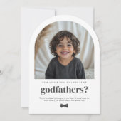 Invitation Will You Be My Godfathers Arch Photo Proposal (Devant)