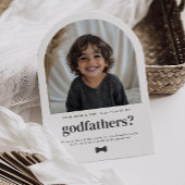 Invitation Will You Be My Godfathers Arch Photo Proposal