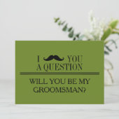 Invitation Will you be my Groomsman? (Debout devant)