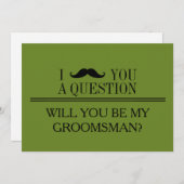 Invitation Will you be my Groomsman? (Devant / Derrière)