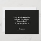 Invitation Will You Be My Groomsman Funny Digital Card (Dos)
