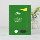 Invitation Will You Be My Groomsman Golf Proposal Cards (Debout devant)