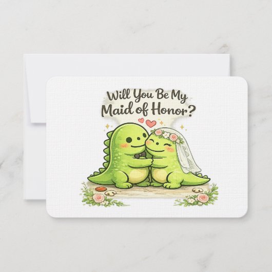 Invitation Will you be my maid of honor bridal party proposal (Devant)