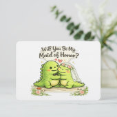Invitation Will you be my maid of honor bridal party proposal (Debout devant)