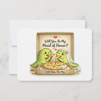 Invitation Will you be my maid of honor bridal party proposal