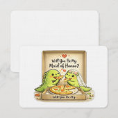 Invitation Will you be my maid of honor bridal party proposal (Devant / Derrière)