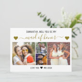 Invitation Will You Be My Maid Of Honor Proposal 4 Photo   (Debout devant)