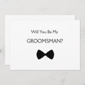 Invitation Will you voit my groomsman ? (Devant / Derrière)