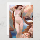 Invitation William Bouguereau (Devant / Derrière)