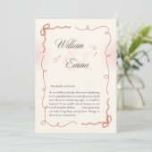 Invitation "William & Emma's Heartfelt wedding Card  (Debout devant)