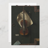 Invitation William Harnett Le Vieux Violon (Devant / Derrière)