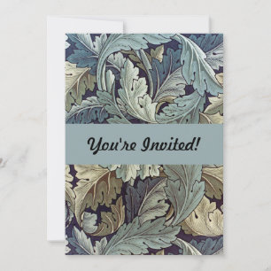 Invitation William Morris Acanthus Feuilles