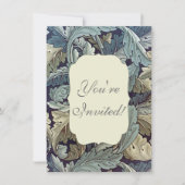Invitation William Morris Acanthus Feuilles (Devant)