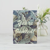 Invitation William Morris Acanthus Feuilles (Debout devant)
