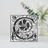 Invitation William Morris Alphabet Floral LETTRE MONOGRAPHIQU (Debout devant)