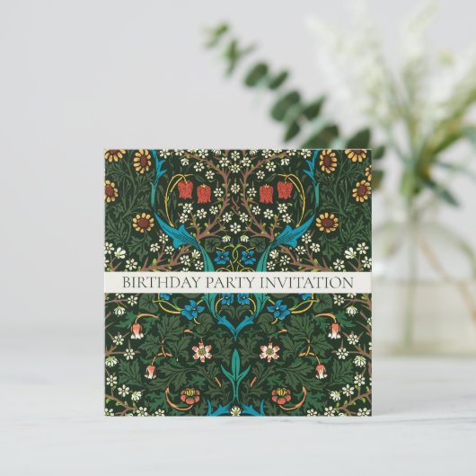 INVITATION WILLIAM MORRIS ANNIVERSAIRE (Debout devant)