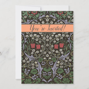 Invitation William Morris Blackthorn Tapisserie Florale