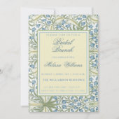 Invitation William Morris - Blue Bellflowers Bridal Brunch (Devant)