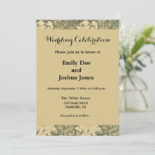 Invitation William Morris Chrysanthemum Fleur d'âge (Debout devant)