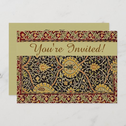 Invitation William Morris Classique Tapis Art Design d'impres (Devant / Derrière)