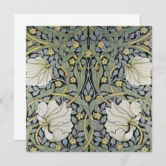 Invitation William Morris - conception de papier peint de (Devant / Derrière)