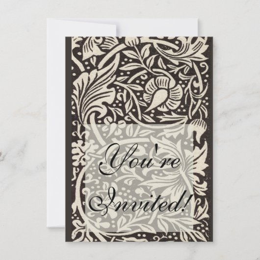 Invitation William Morris Daffodil Papier peint floral (Devant)