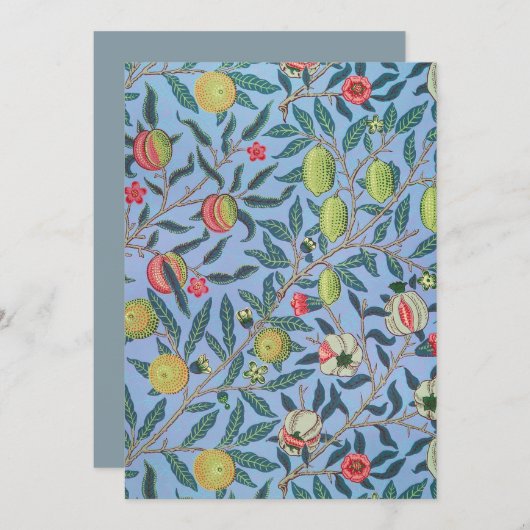 Invitation William Morris Design (Devant / Derrière)