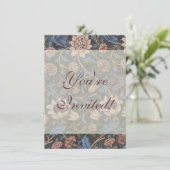 Invitation William Morris Evenlode Textile Floral Art (Debout devant)