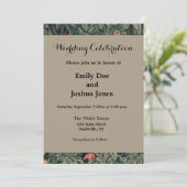 Invitation William Morris Faune sauvage Fox (Debout devant)