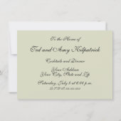 Invitation William Morris Floral Circle Flower Illustration (Dos)