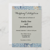 Invitation William Morris Flower Floral Design (Devant)