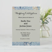 Invitation William Morris Flower Floral Design (Debout devant)