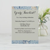 Invitation William Morris Flower Floral Design (Debout devant)