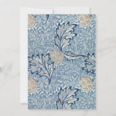 Invitation William Morris Flower Floral Design (Dos)