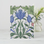 Invitation William Morris - Fond d'écran floral (Debout devant)