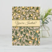 Invitation William Morris Fruit Floral Jardin Fleur Classique (Debout devant)