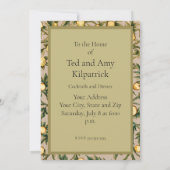 Invitation William Morris Fruit Floral Jardin Fleur Classique (Dos)