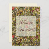 Invitation William Morris Golden Lily (Devant / Derrière)