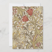 Invitation William Morris Golden Lily (Devant)
