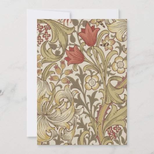 Invitation William Morris Golden Lily (Devant)