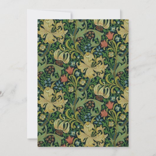 Invitation William Morris Golden Lily (Devant)