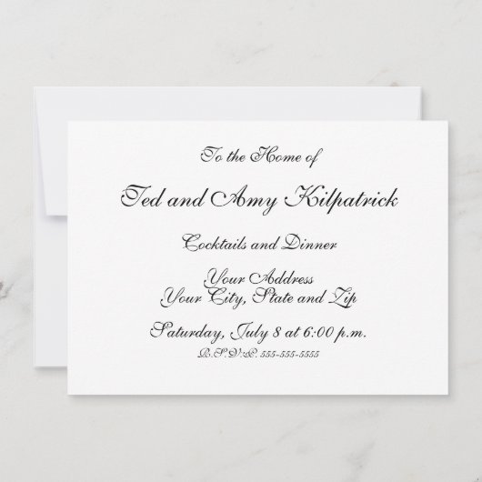 Invitation William Morris Grape Motif Turquoise Turquoise (Dos)