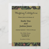 Invitation William Morris grenade classique fruits (Devant)