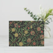 Invitation William Morris grenade classique fruits (Debout devant)