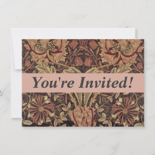 Invitation William Morris Honeysuckle Classic English Art