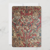 Invitation William Morris inspiré (Dos)