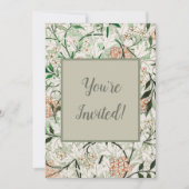 Invitation William Morris Jasmine Garden Flower Classic (Devant)