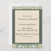 Invitation William Morris Lily et de la grenade classique (Dos)