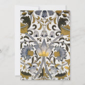 Invitation William Morris Lodden Fleur florale (Dos)