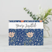 Invitation William Morris Medway Floral bleu (Debout devant)